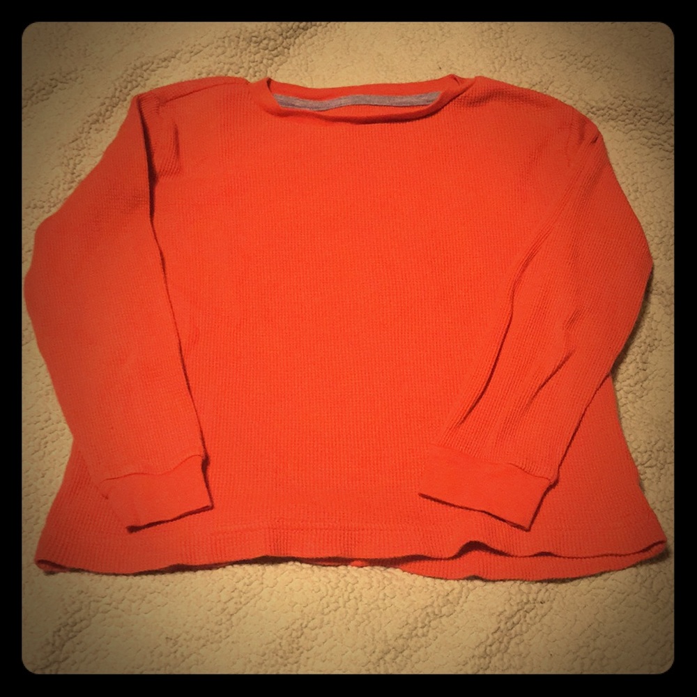 Long Sleeve Orange Shirt